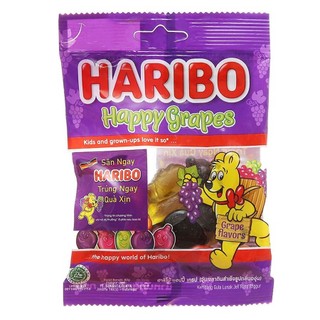 Kẹo dẻo Haribo Happy Grapes Đức vị nho gói 80g