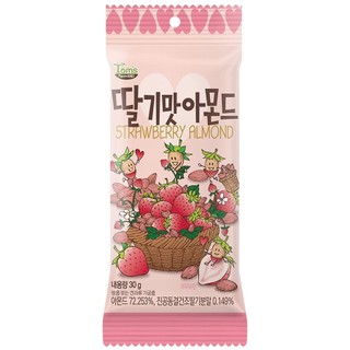 Hạt hạnh nhân tẩm dâu tây hbaf hàn quốc gói 30g
