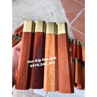Chuôi bát giác gỗ hương khâu đồng