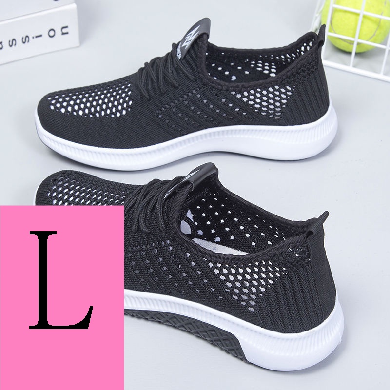 Giày Thể Thao Đế Mềm Phối Lưới Thoáng Khí Thời Trang Mùa Hè 2023