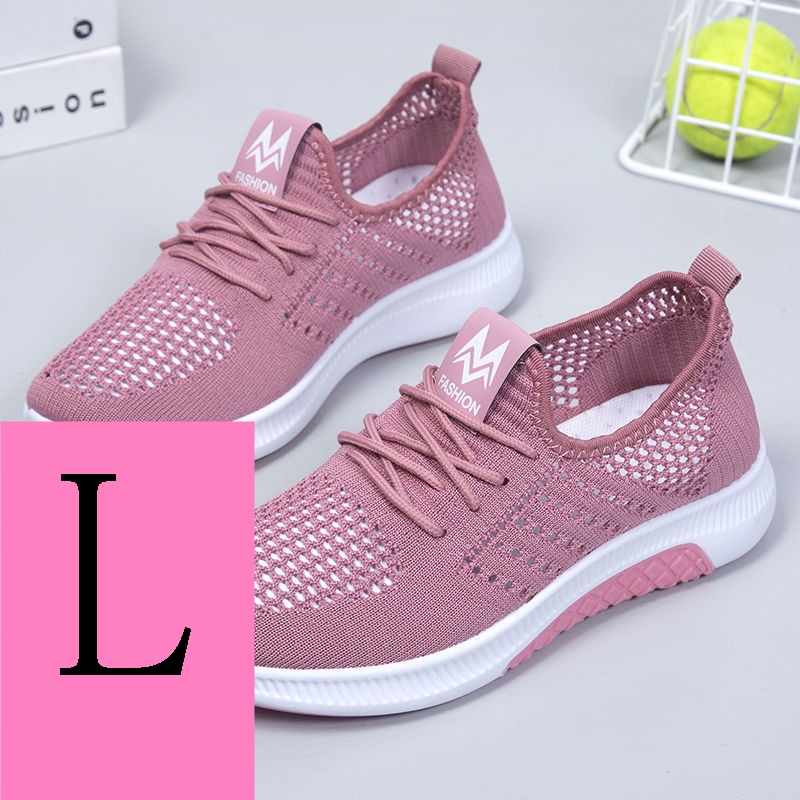 Giày Thể Thao Đế Mềm Phối Lưới Thoáng Khí Thời Trang Mùa Hè 2023