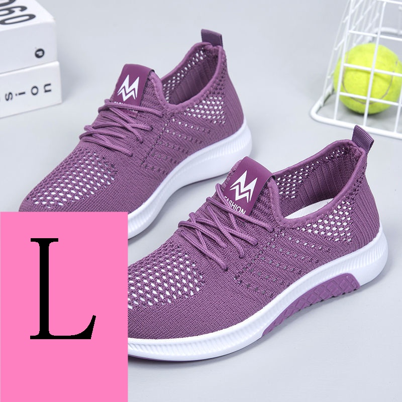 Giày Thể Thao Đế Mềm Phối Lưới Thoáng Khí Thời Trang Mùa Hè 2023