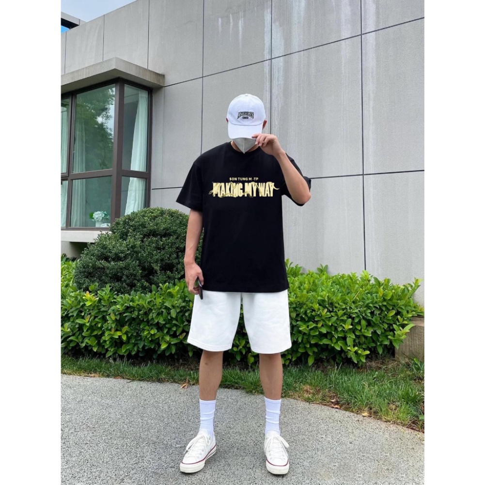 Áo Thun Making My Way Airslim 100% Cotton cao cấp Basic Tee Shirt In Chữ Sơn Tùng MTP - APST