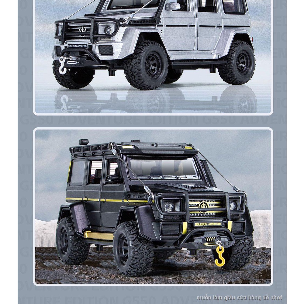 Mô Phỏng 1:24 Mercedes-Benz Big G Brabus G550 Phiêu Lưu Phiên Bản Xe Hợp Kim Mô Hình Ngoài Đường Đồ Chơi Mô Hình Xe Bé T