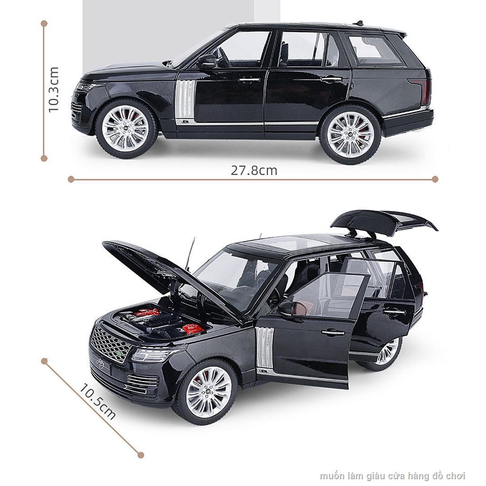 Quá Khổ 1:18 Land Rover Range Rover Xe Mô Hình Mô Phỏng Hợp Kim Lưới Đỏ Land Rover Xe Địa Hình Đồ Chơi Trẻ Em Mô Hình Xe