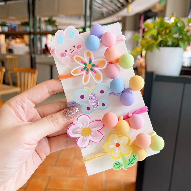 Sét 5 Dây Cột Tóc Siêu Đẹp Cho Bé