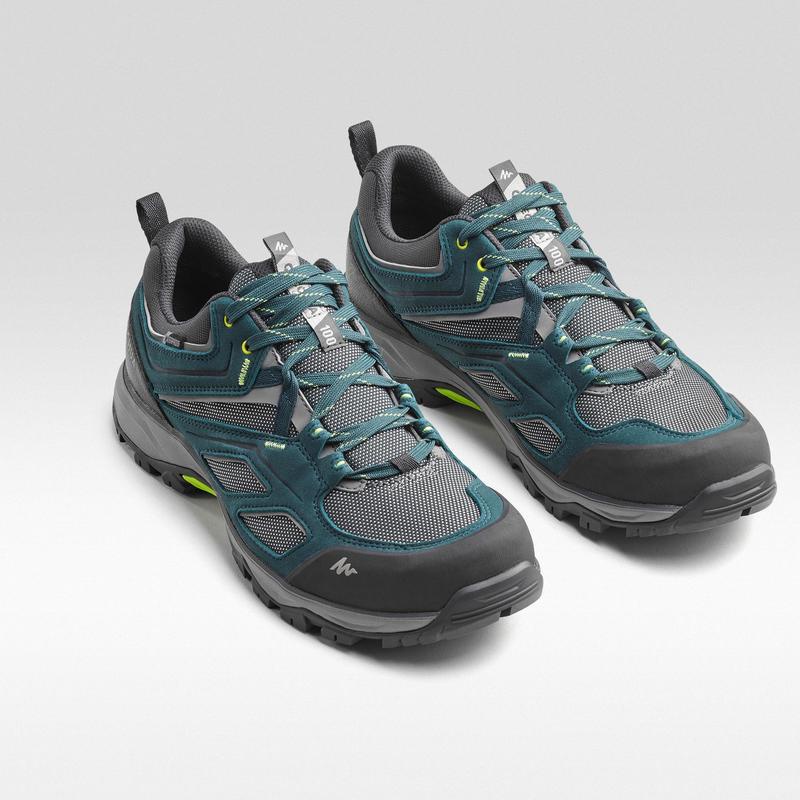 Giày leo núi chống thấm nước MH100 cho nam Xanh dương DECATHLON QUECHUA mã 8503792