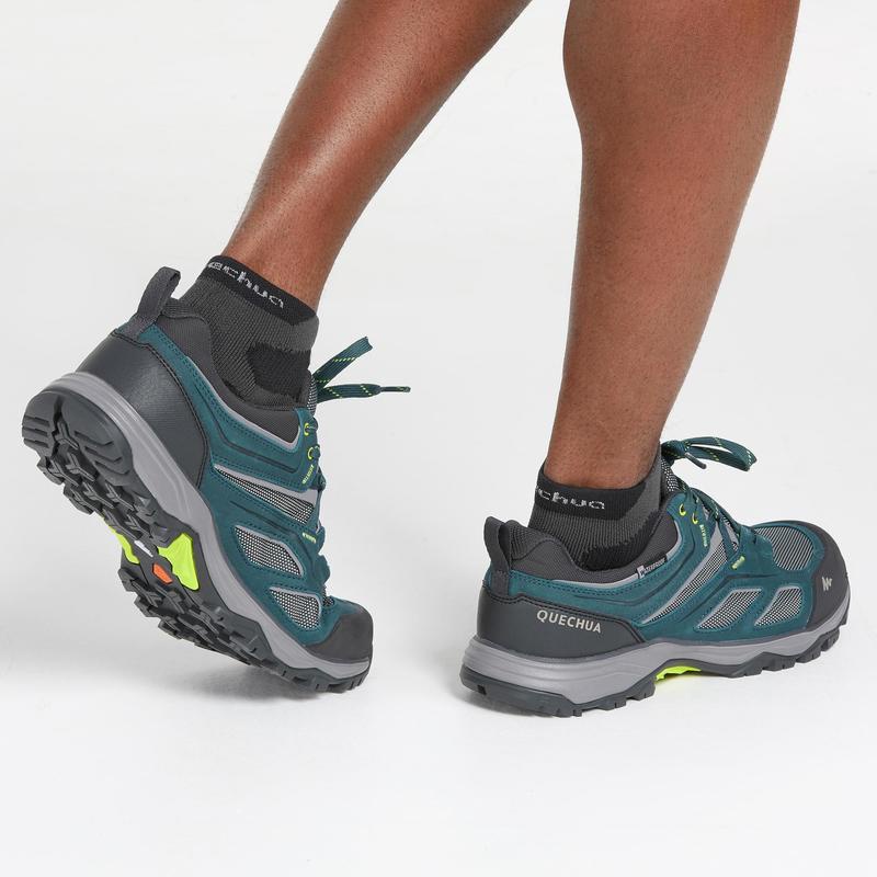 Giày leo núi chống thấm nước MH100 cho nam Xanh dương DECATHLON QUECHUA mã 8503792