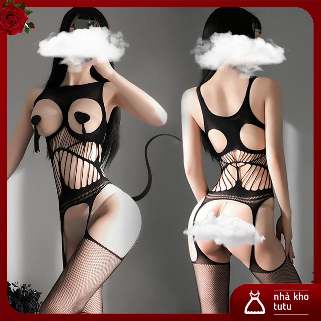 Đồ ngủ gợi cảm liền thân Bodysuit hở trọn V1 V3 B031 Nhà Kho TuTu