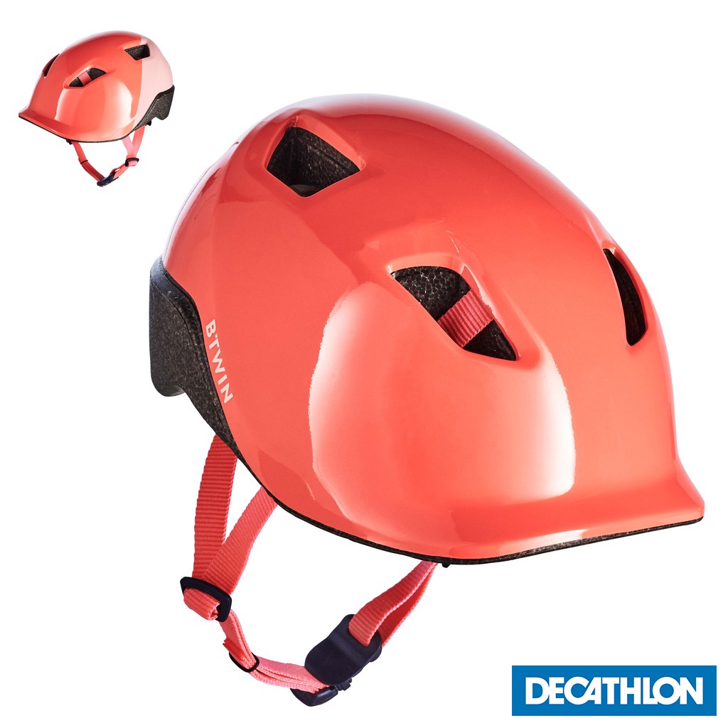 Mũ bảo hiểm đạp xe 500 cho trẻ em Hồng DECATHLON BTWIN mã 8737455