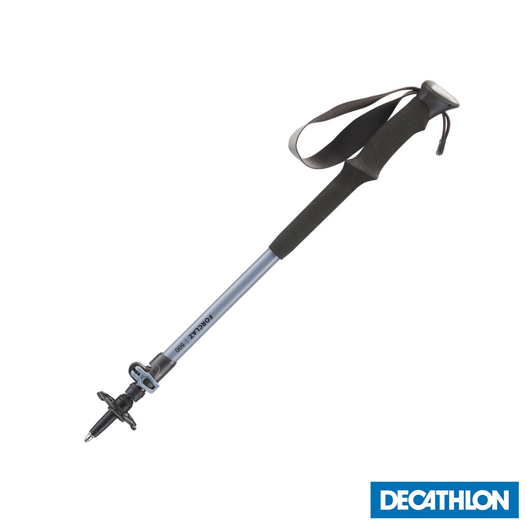 Gậy leo núi dã ngoại điều chỉnh nhanh mh500 xám DECATHLON forclaz mã 8640551