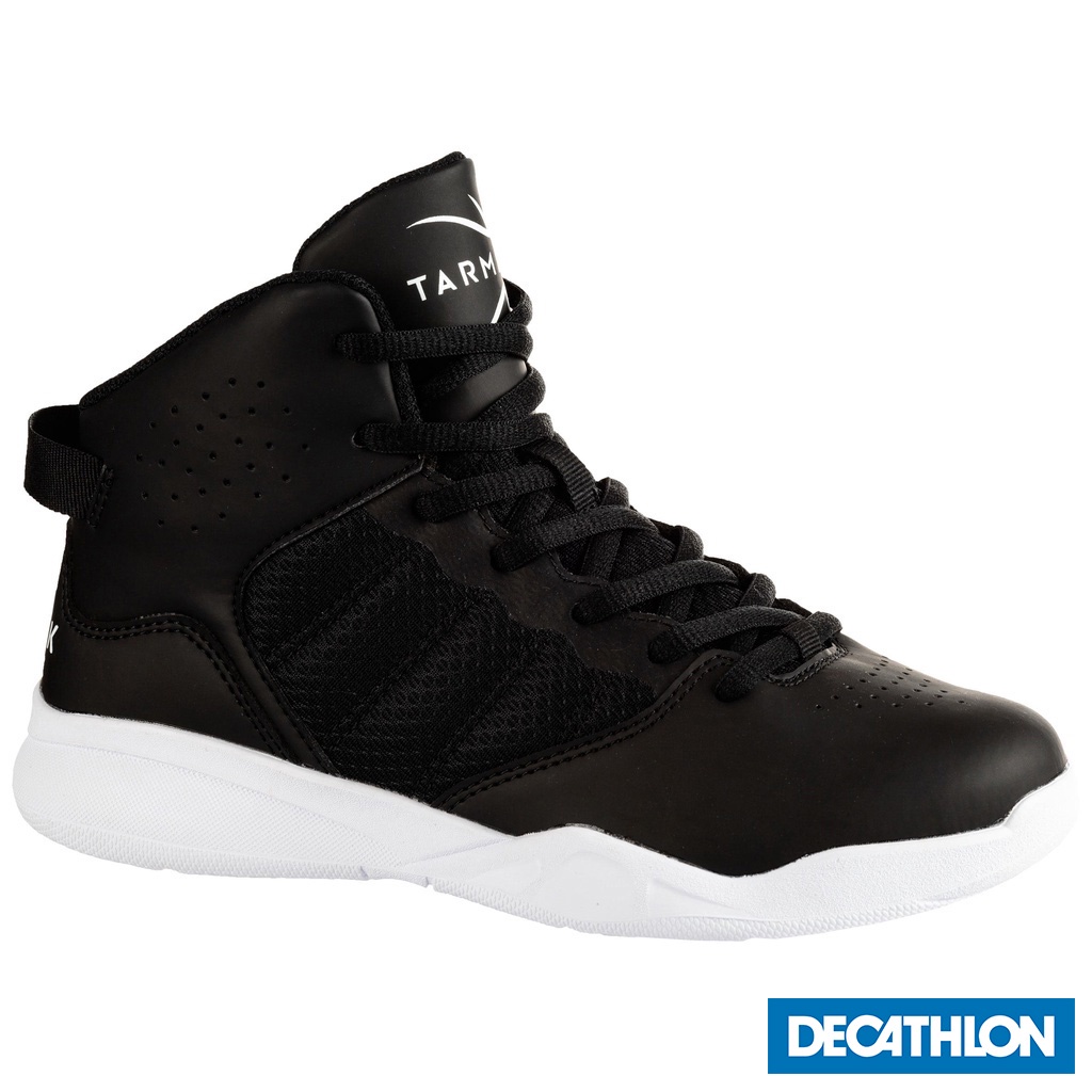 Giày chơi bóng rổ 100 cho bé trai/bé gái mới tập chơi Đen DECATHLON TARMAK mã 8528862