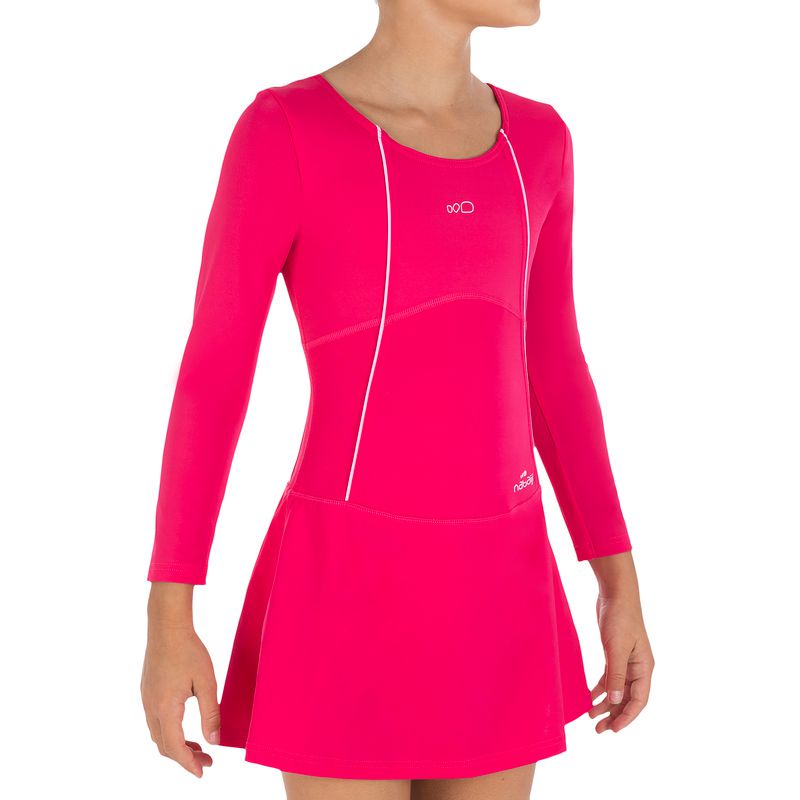 Đồ bơi một mảnh dài tay audrey cho bé gái hồng DECATHLON NABAIJI mã 8361838