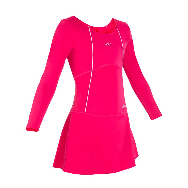Đồ bơi một mảnh dài tay audrey cho bé gái hồng DECATHLON NABAIJI mã 8361838