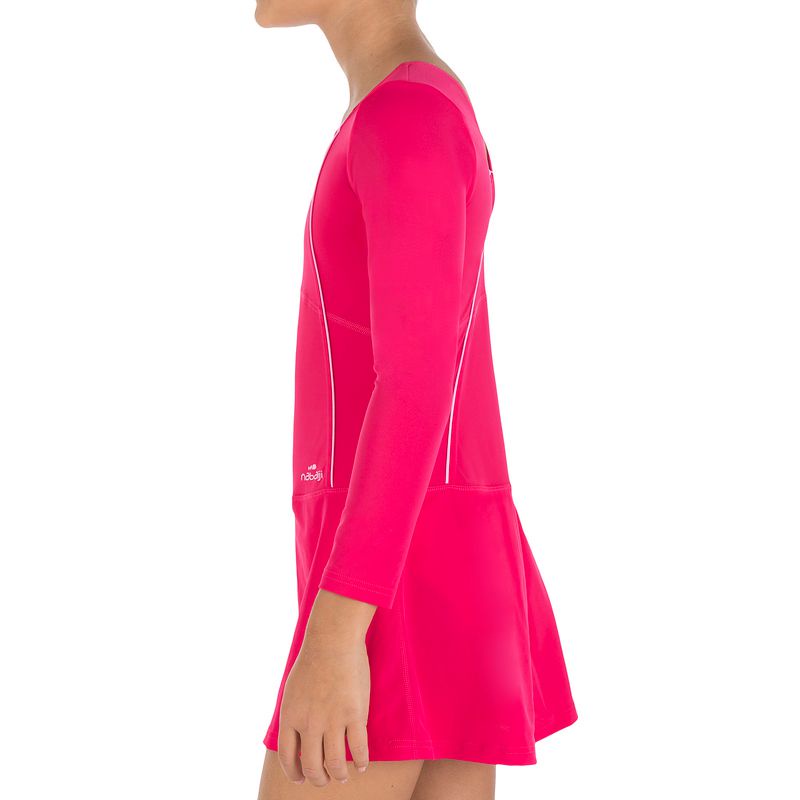 Đồ bơi một mảnh dài tay audrey cho bé gái hồng DECATHLON NABAIJI mã 8361838