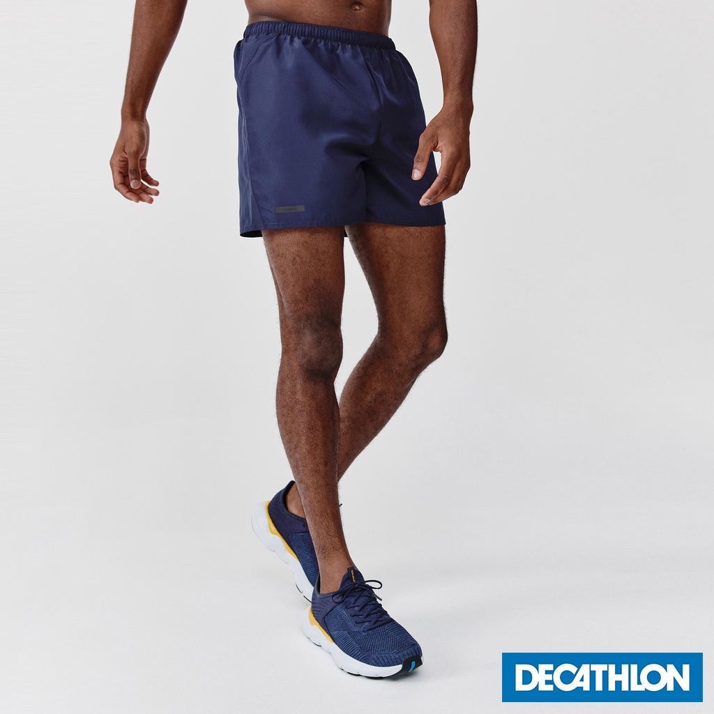 Quần short chạy bộ thoáng khí KALENJI RUN DRY cho nam Xám navy DECATHLON KALENJI mã 8605806