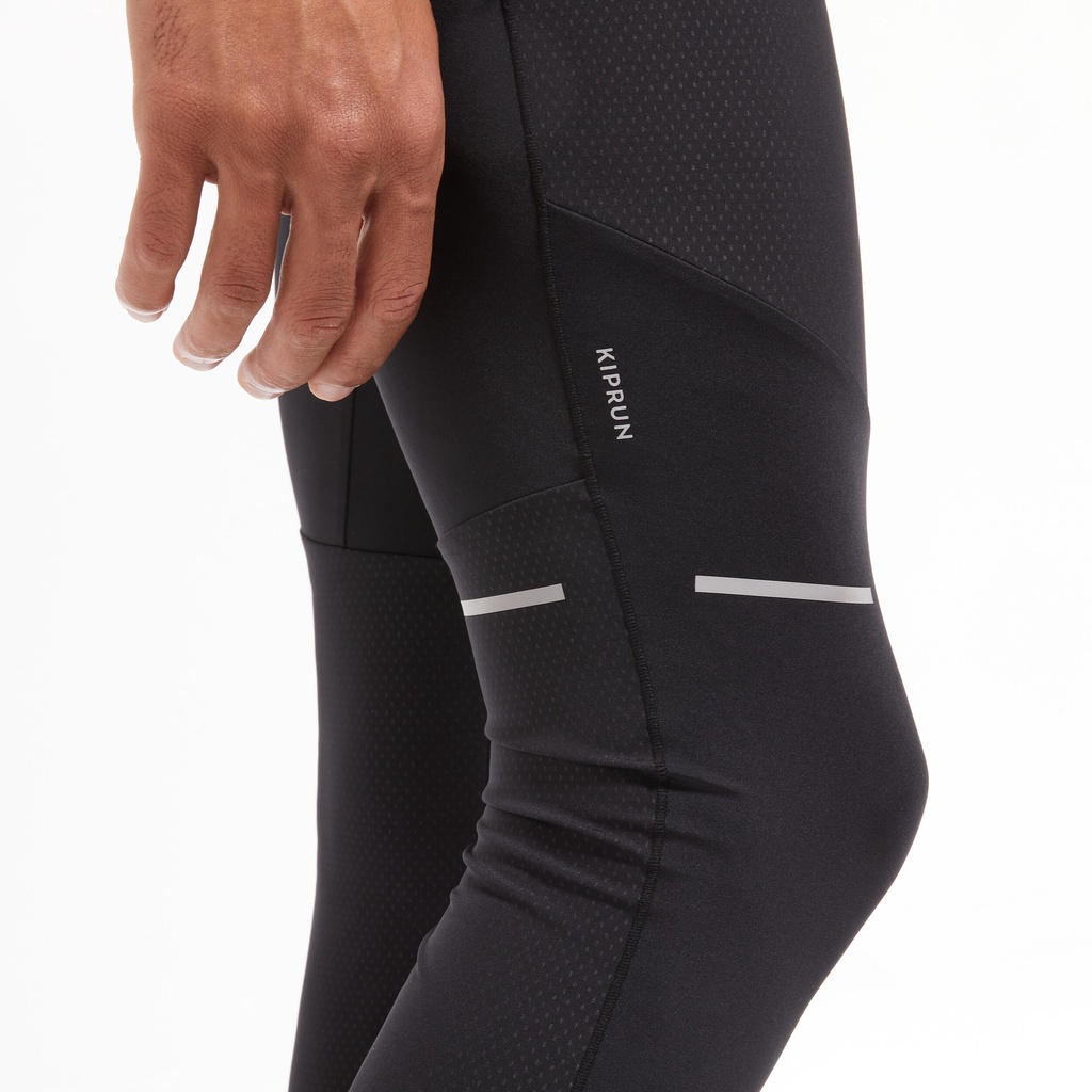 Quần bó chạy bộ KIPRUN DRY cho nam Đen DECATHLON KIPRUN mã 8626362