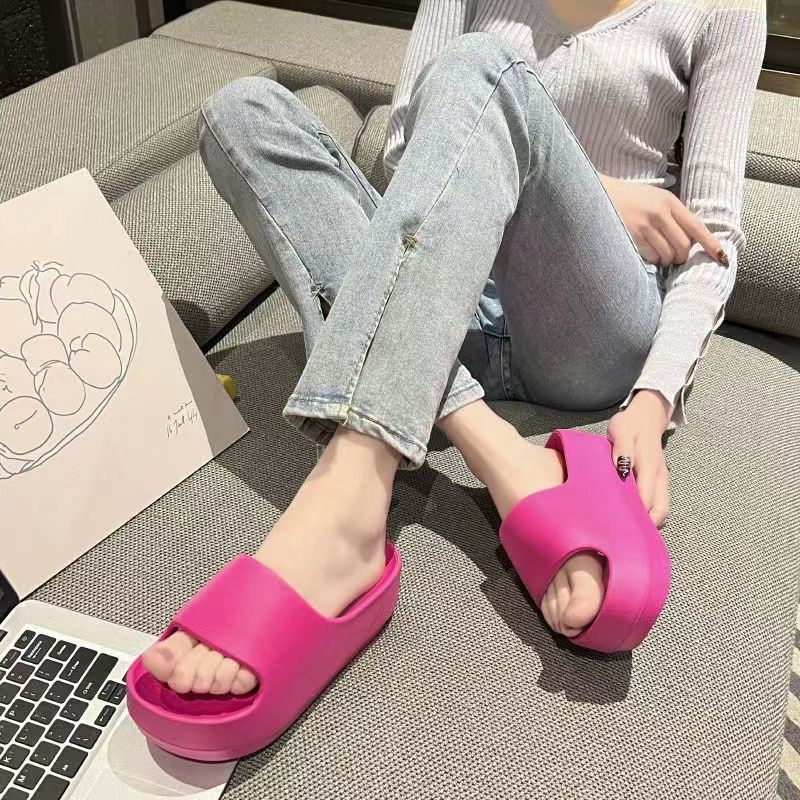 Dép quai ngang đế dày Dép chống trơn trượt vào mùa hè