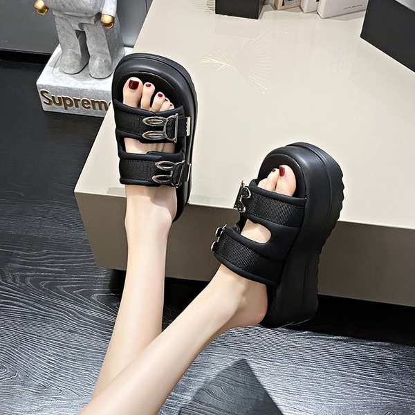 Dép quai ngang đế dày Dép thỏ mới