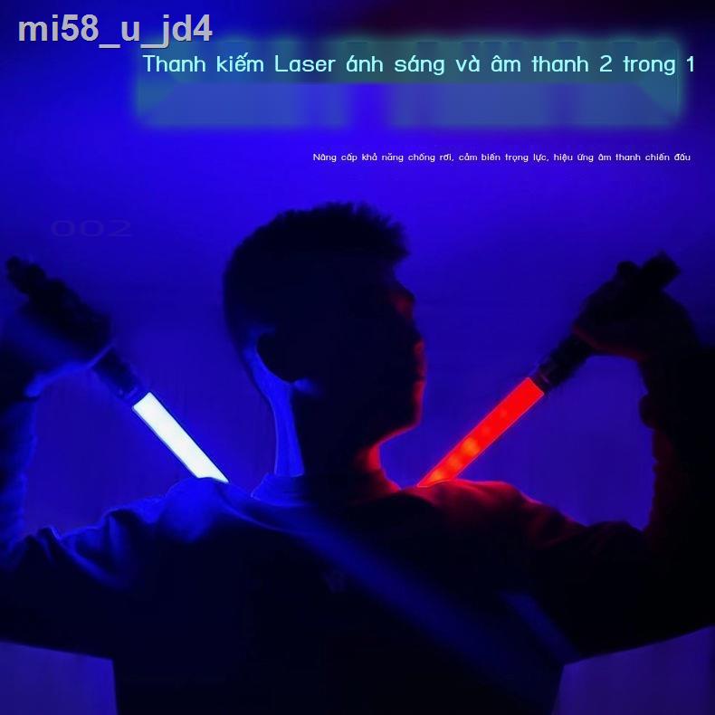 ◆☫✜▽Đồ Chơi Kiếm Phát Sáng Katana Có Đèn Tặng Pin, Kiếm Ánh Sáng Đồ Chơi Sẵn 4 Màu Hottrend Cháy P