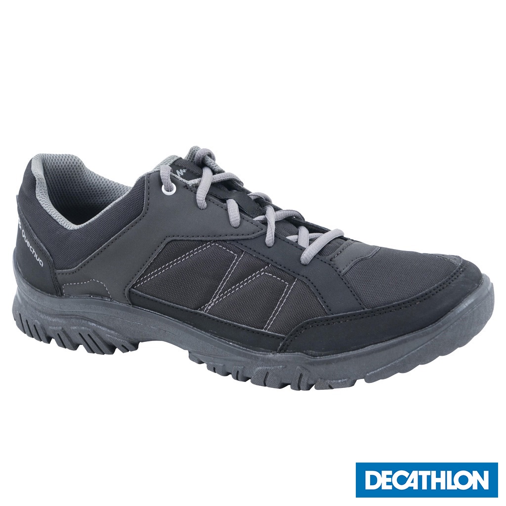 Giày leo núi dã ngoại Arpenaz 50 cho nam Đen DECATHLON QUECHUA mã 8354268