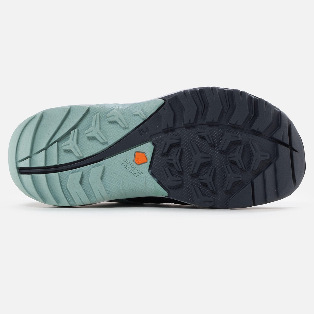 Giày hiking quai dán Crossrock cho trẻ em Xanh ngọc DECATHLON QUECHUA mã 8758160