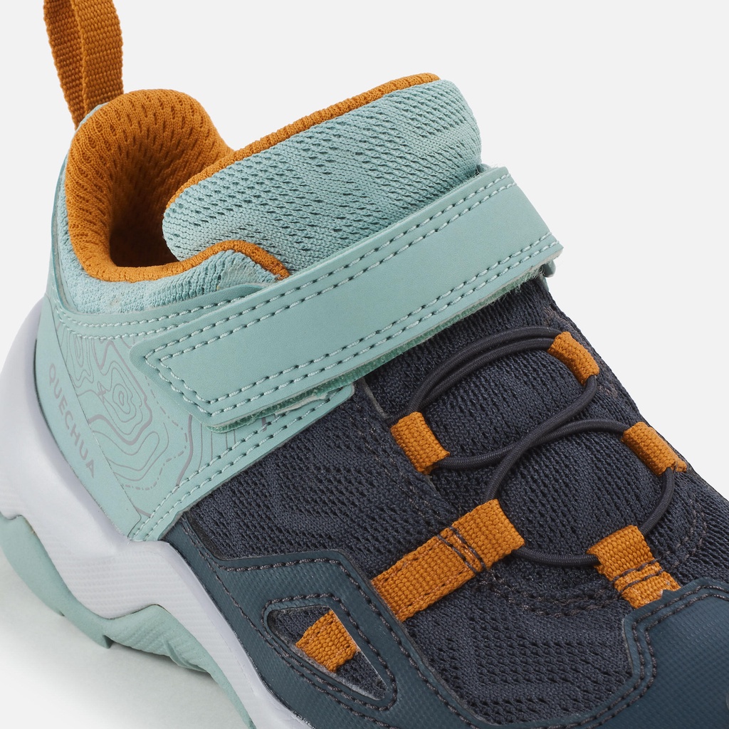 Giày hiking quai dán Crossrock cho trẻ em Xanh ngọc DECATHLON QUECHUA mã 8758160