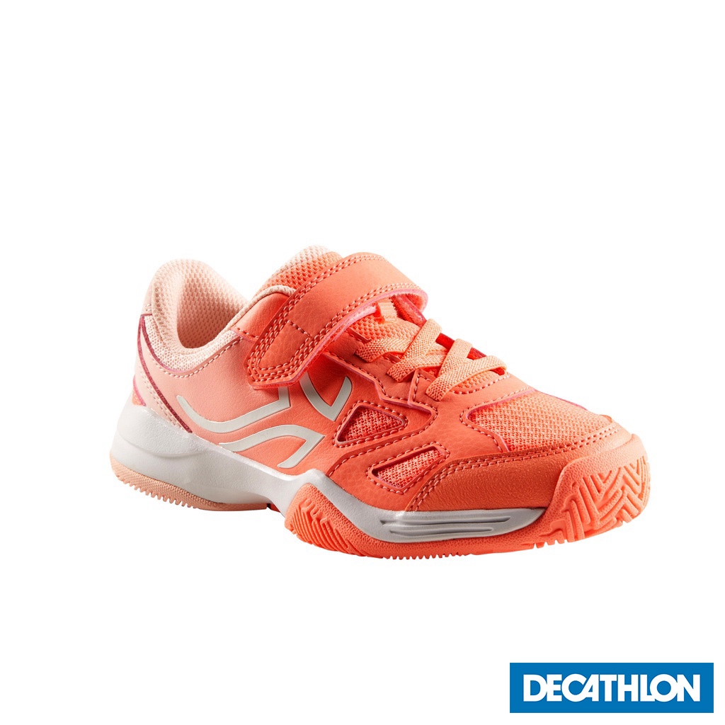 Giày chơi tennis TS560 cho trẻ em San hô DECATHLON ARTENGO mã 8573412