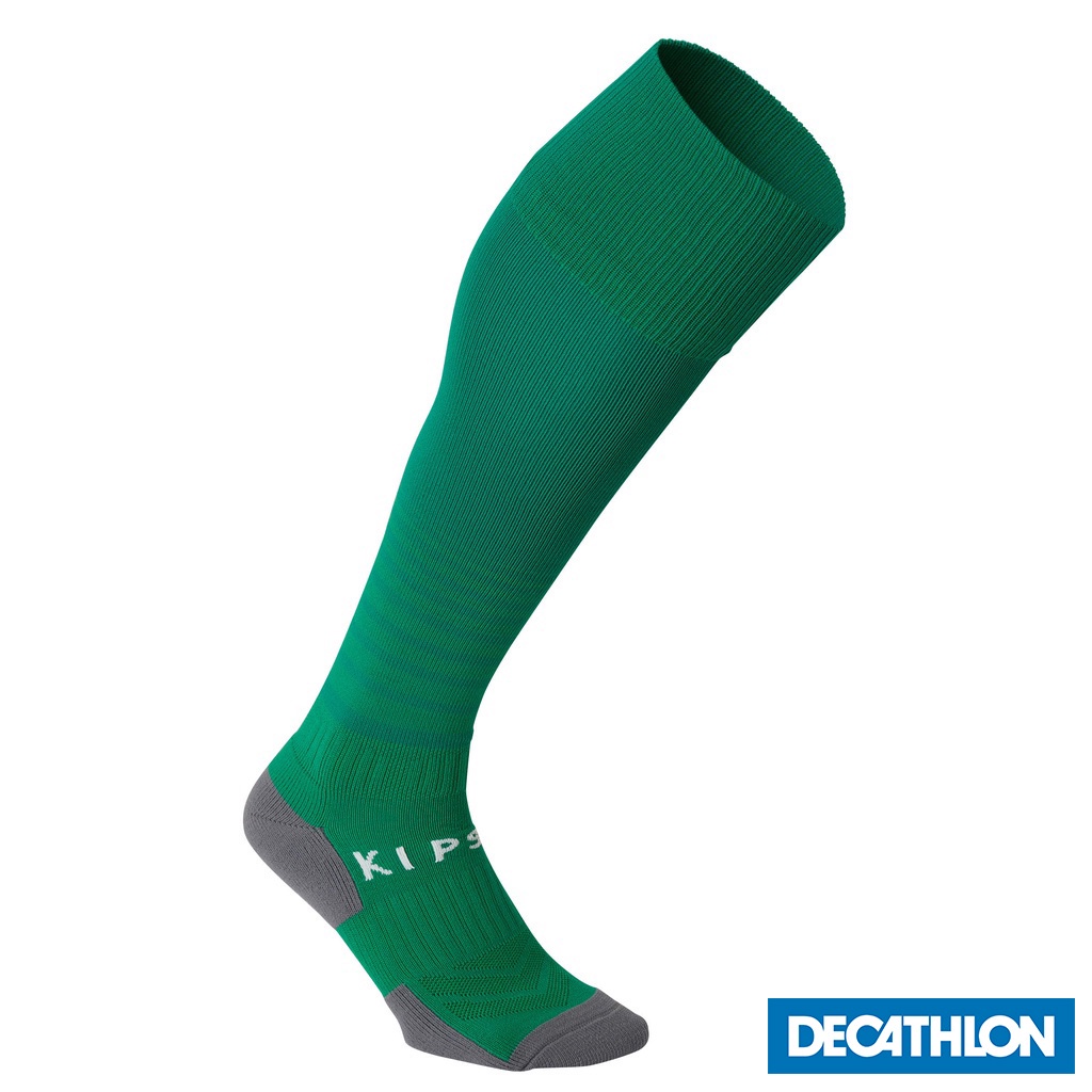 Tất đá bóng F500 cho Trẻ em Xanh lá DECATHLON KIPSTA mã 8560697