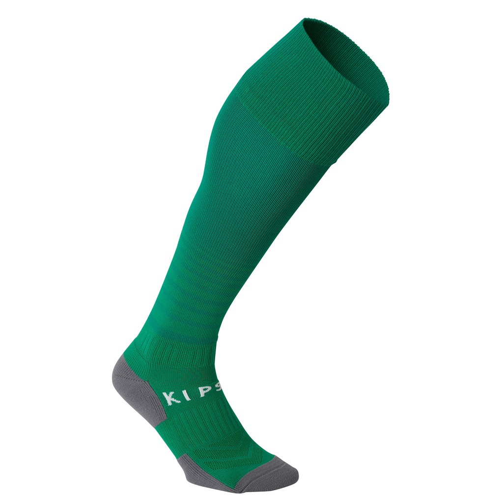 Tất đá bóng F500 cho Trẻ em Xanh lá DECATHLON KIPSTA mã 8560697