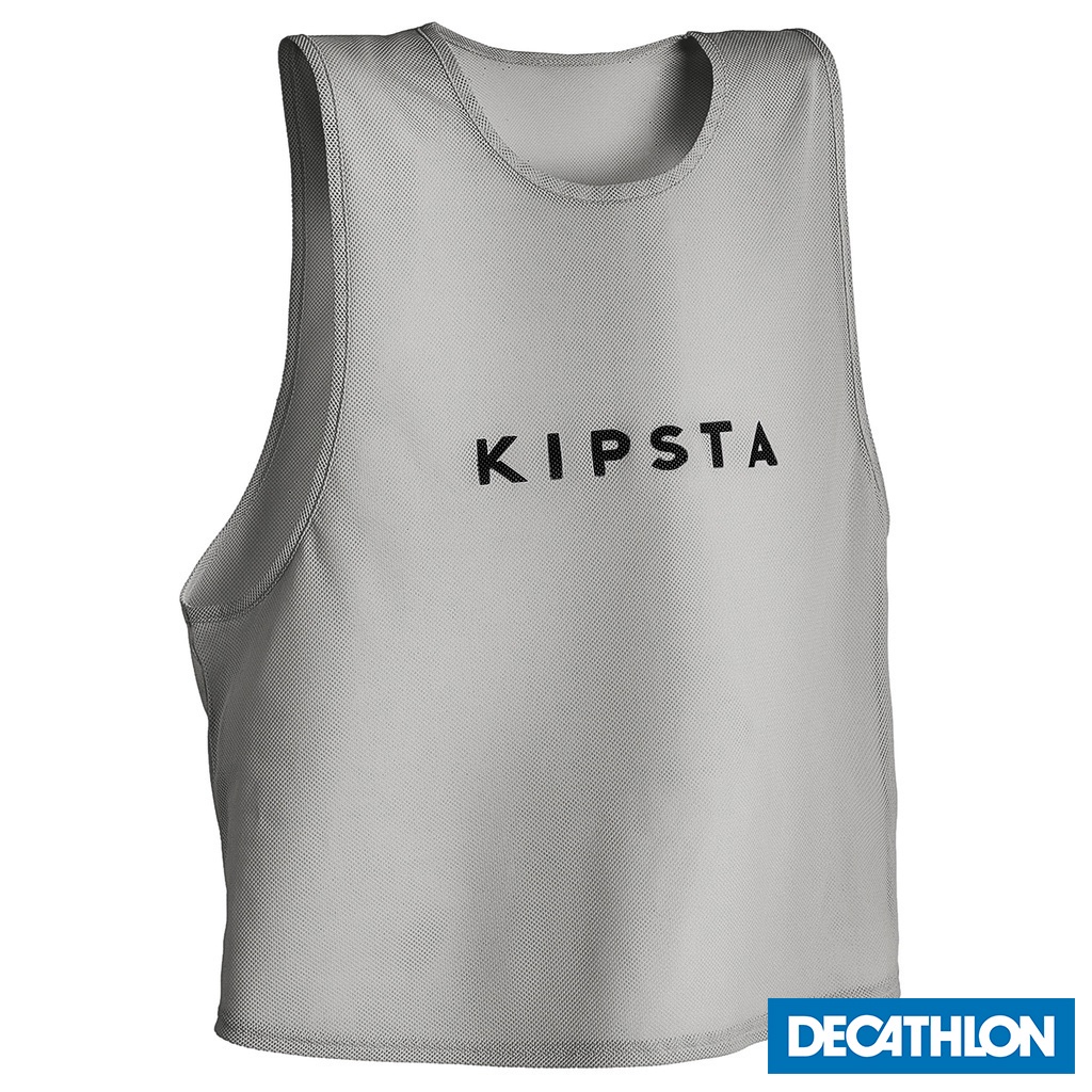 Áo bib tập luyện cho người lớn Xám DECATHLON KIPSTA mã 8526948