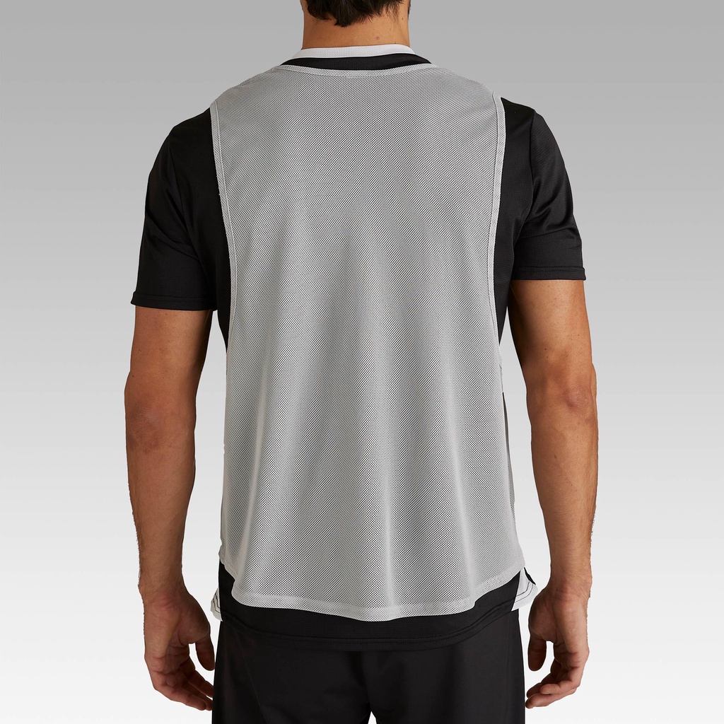 Áo bib tập luyện cho người lớn Xám DECATHLON KIPSTA mã 8526948