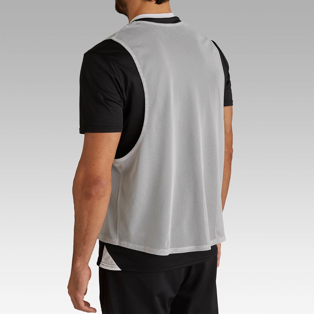 Áo bib tập luyện cho người lớn Xám DECATHLON KIPSTA mã 8526948