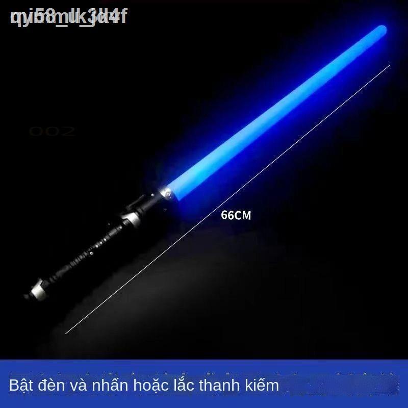 ◆☫✜▽Đồ Chơi Kiếm Phát Sáng Katana Có Đèn Tặng Pin, Kiếm Ánh Sáng Đồ Chơi Sẵn 4 Màu Hottrend Cháy P