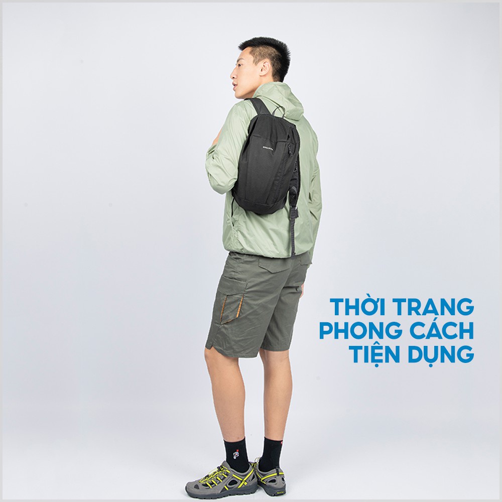 Balo QUECHUA dã ngoại nh100 DECATHLON QUECHUA 10 lít nhỏ gọn full đen
