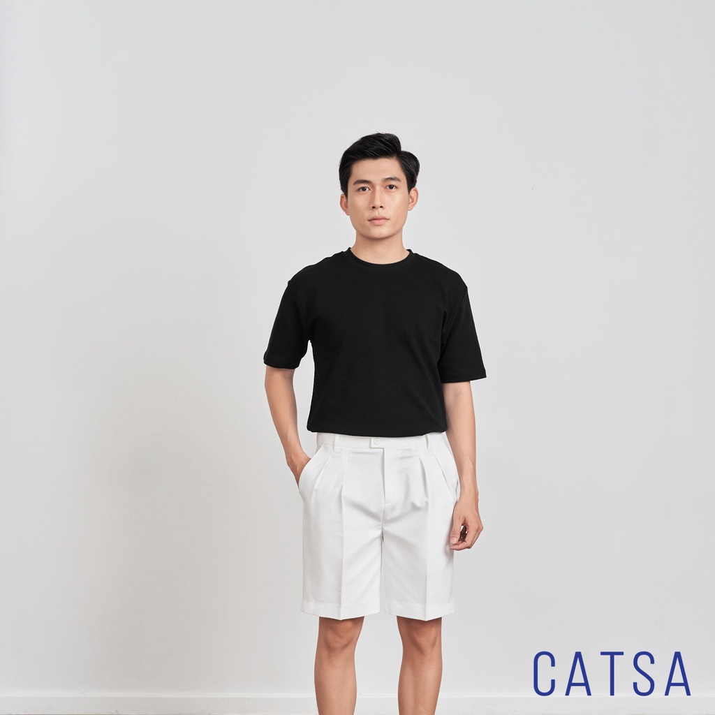 Quần short nam kaki mềm mại, phong cách Hàn Quốc, 3 màu trẻ trung năng động CATSA QSK092-093-094