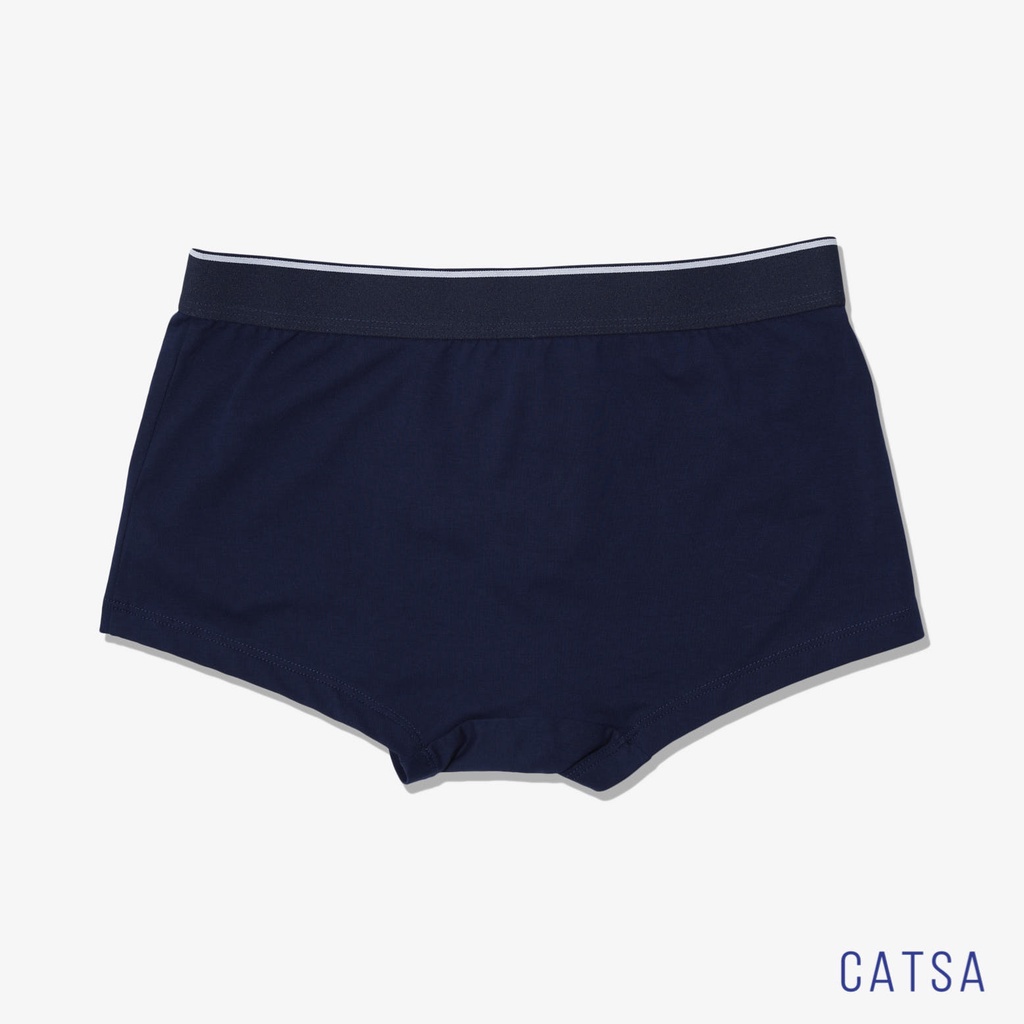 Quần Boxer nam CATSA dáng Trunk vải thun cotton tự nhiên 100% thoáng khí co giãn thấm hút QBX023 - 24 - 25