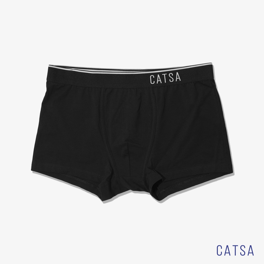 Quần Boxer nam CATSA dáng Trunk vải thun cotton tự nhiên 100% thoáng khí co giãn thấm hút QBX023 - 24 - 25