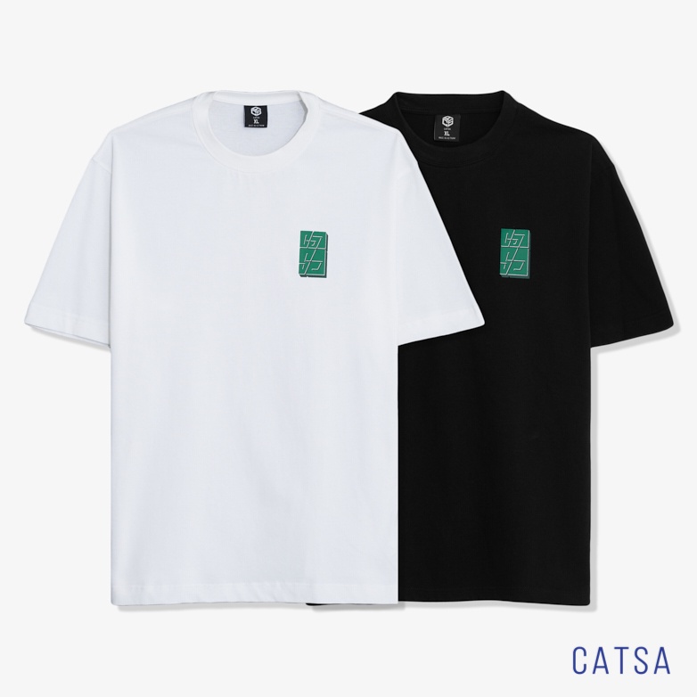 Áo thun cổ tròn in họa tiết cao cấp Multiple CATSA chất vải mềm, dày dặn, thoáng khí ATN334 - ATN337