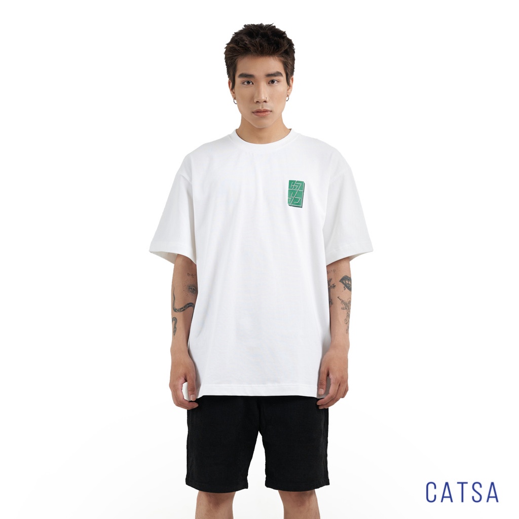 Áo thun cổ tròn in họa tiết cao cấp Multiple CATSA chất vải mềm, dày dặn, thoáng khí ATN334 - ATN337