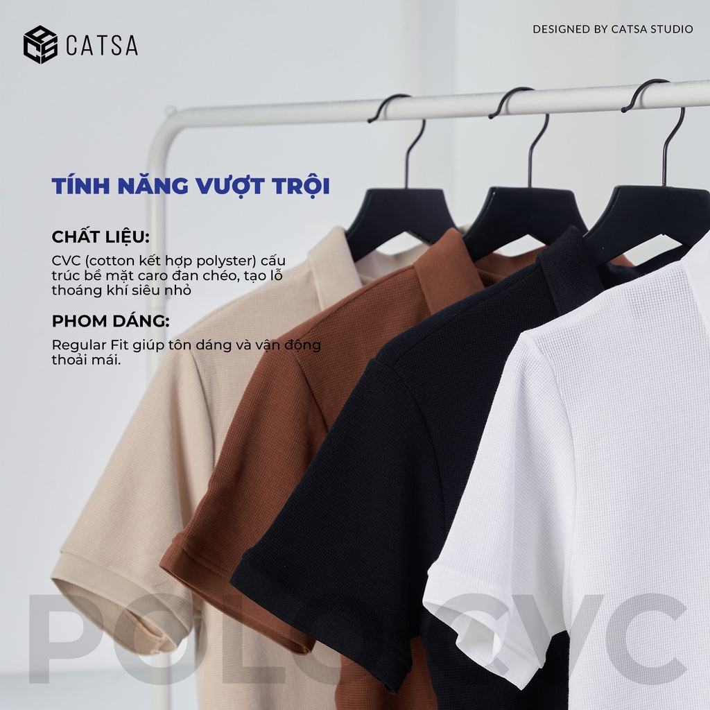 Áo thun polo nam 4 màu chất liệu cotton CVC cao cấp, mặc thoải mái,thoáng mát ATP310-311-312-313