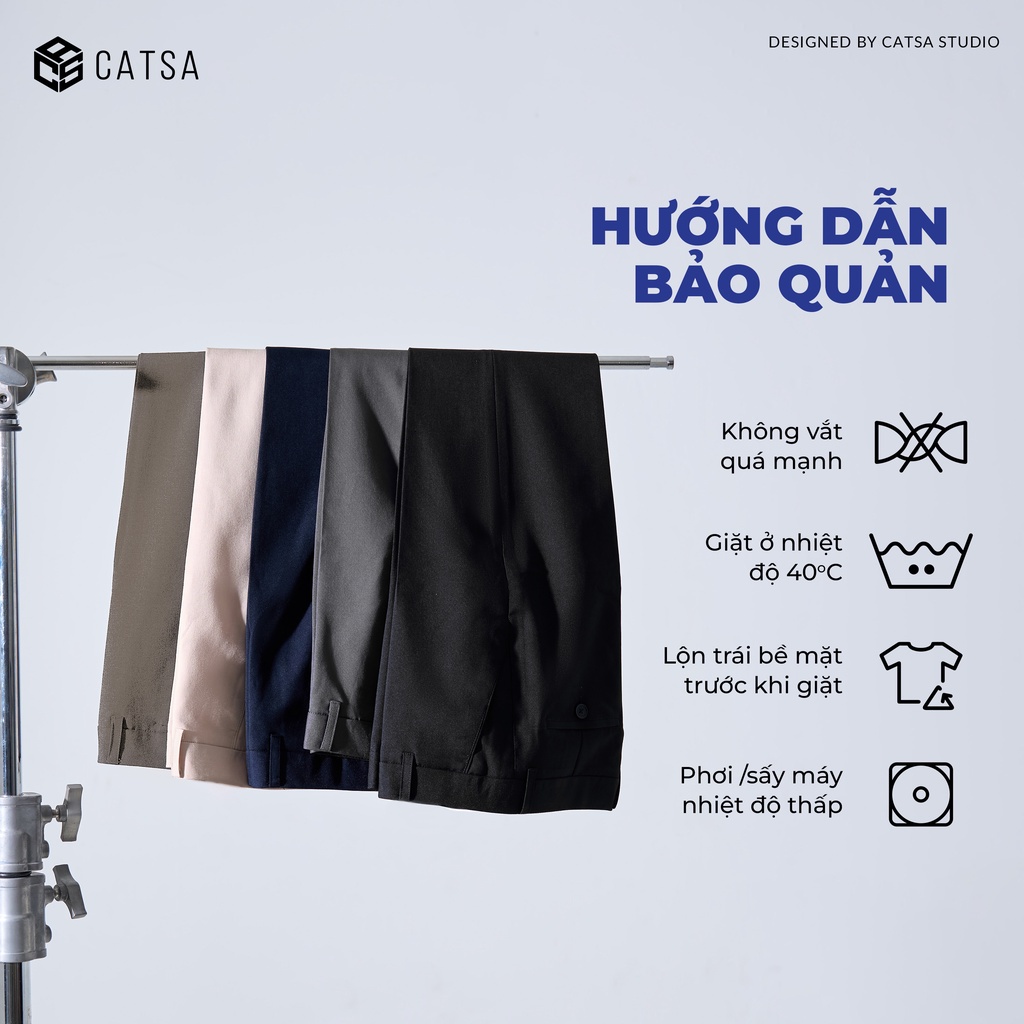 Quần tây nam CATSA cao cấp nhiều màu, chất vải mềm mại, mặc thoải mái QTD065-069-070-071-074