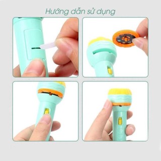 Đồ chơi đèn pin chiếu hình cho bé