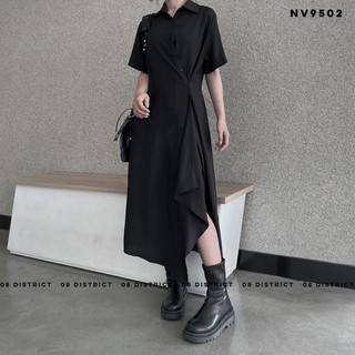 Váy tà rơi khuy lửng (NV9502)