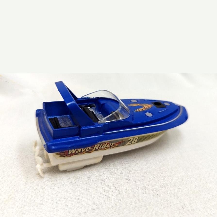 Mô hình ca nô , thuyền cao tốc 2 cánh quạt, sắc nét như thật, thân dài 9cm