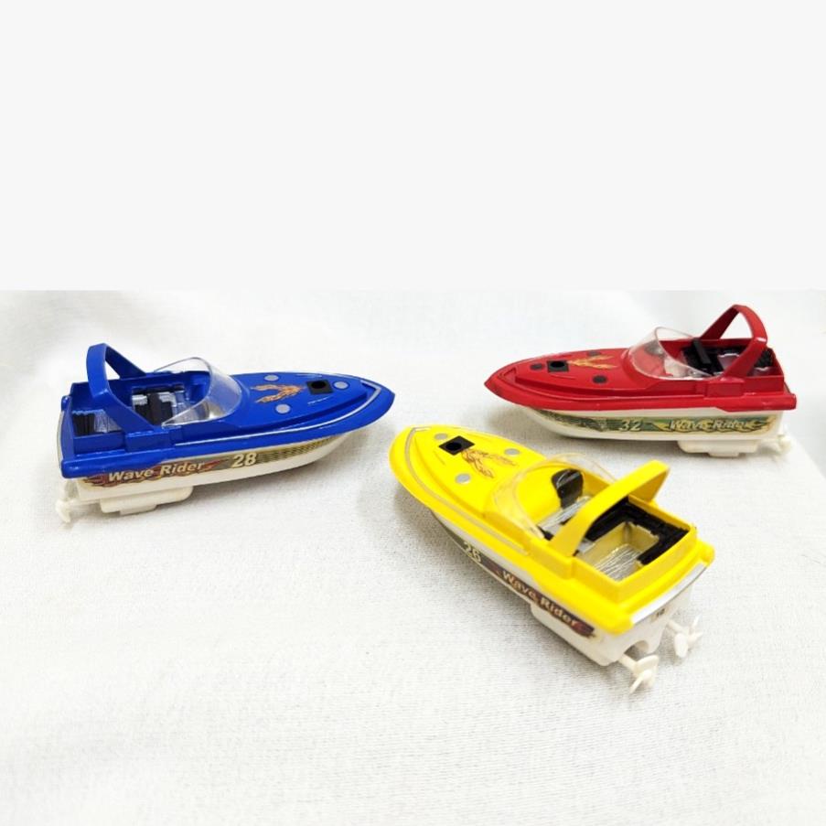 Mô hình ca nô , thuyền cao tốc 2 cánh quạt, sắc nét như thật, thân dài 9cm