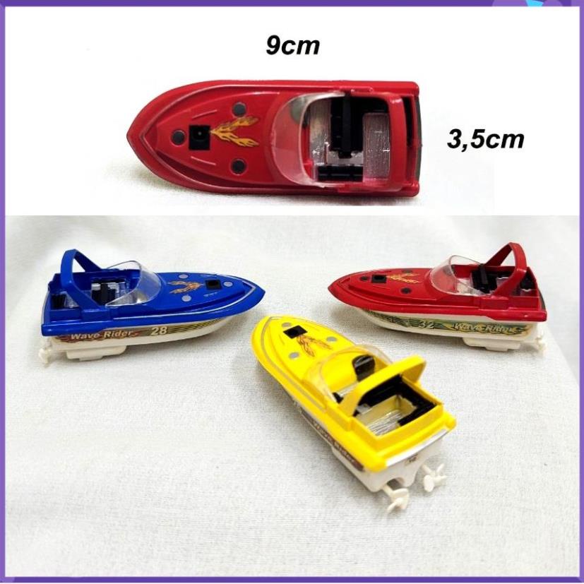 Mô hình ca nô , thuyền cao tốc 2 cánh quạt, sắc nét như thật, thân dài 9cm