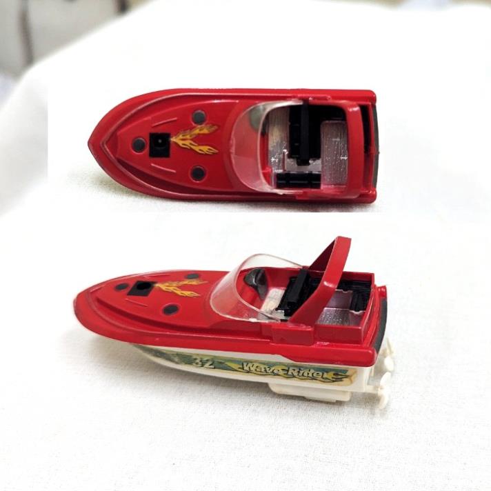 Mô hình ca nô , thuyền cao tốc 2 cánh quạt, sắc nét như thật, thân dài 9cm