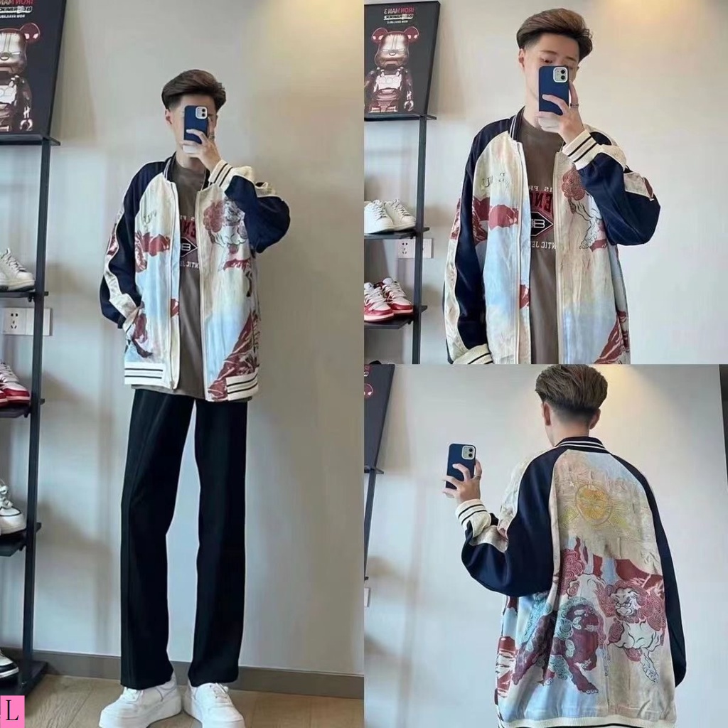 Áo Khoác Bóng Chày Phong Cách Đường Phố Mùa Xuân Hè Mới Cho Nam