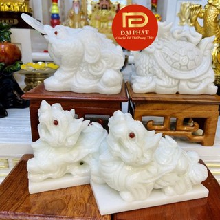 Cặp tỳ hưu phong thủy ĐẠI PHÁT, Cóc ngậm tiền vàng, long quy trắng chiêu tài hút lộc đề ban thần tài
